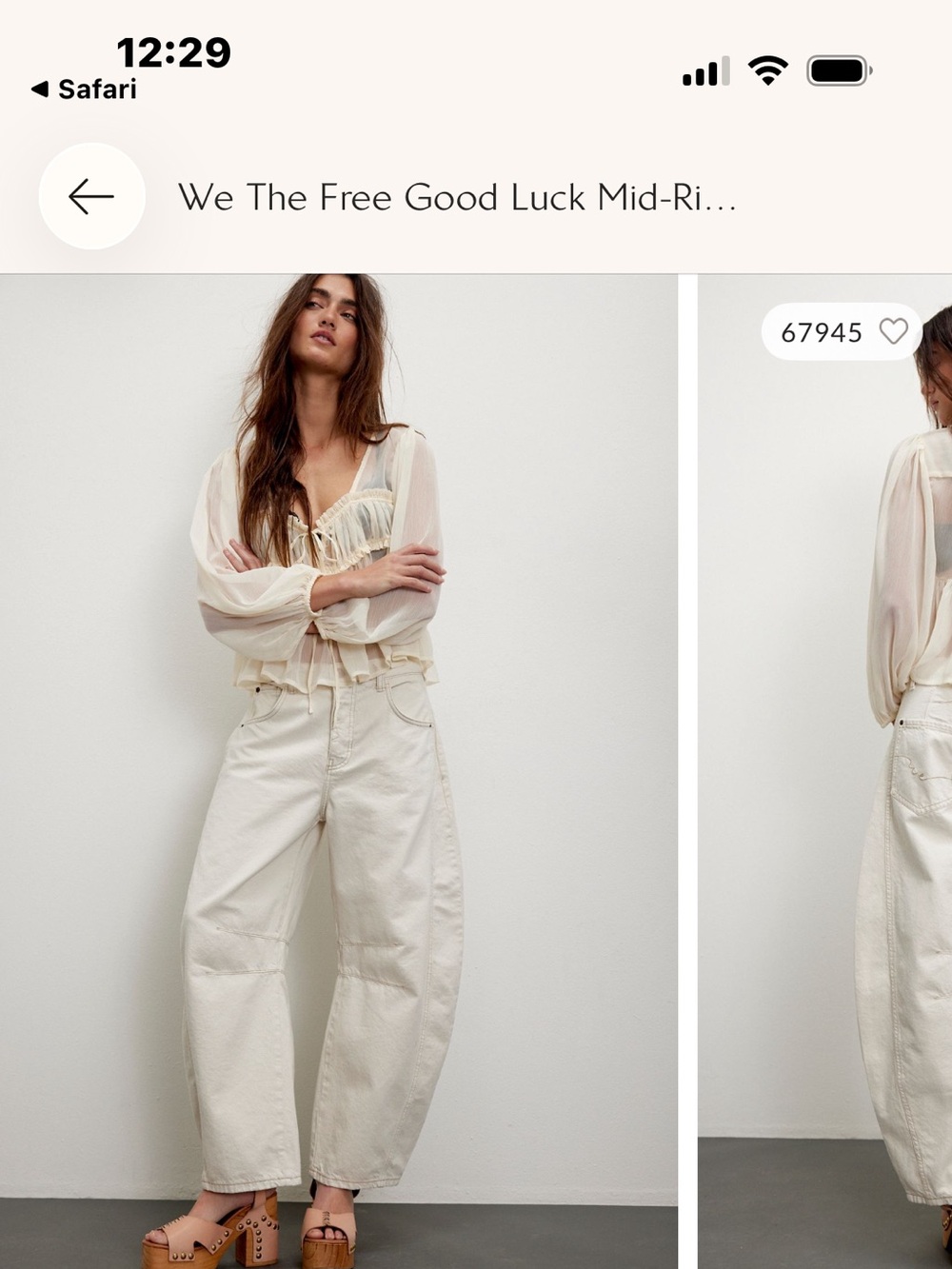 We The Free Good Luck Barrel Leg Jeans